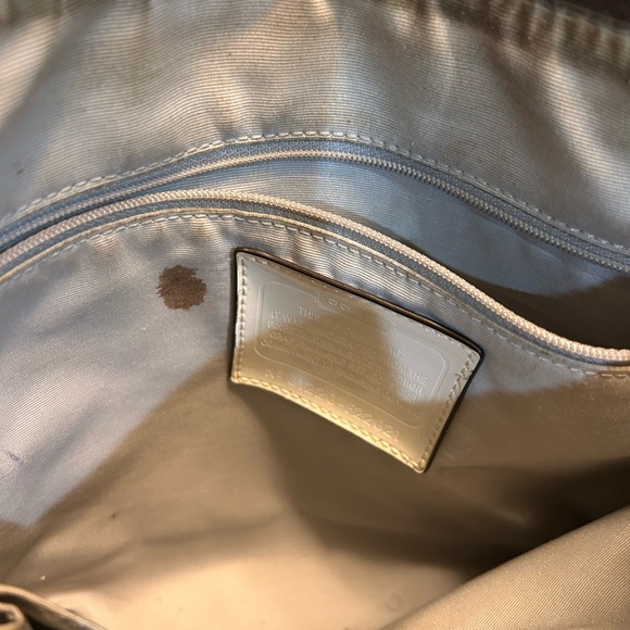 Coach Tan and Cream Crossbody Bag - Picture 7 of 10